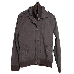 Forever 21 Mens Size Small Brown Plaid Casual Lightweight Jacket Coat Classic